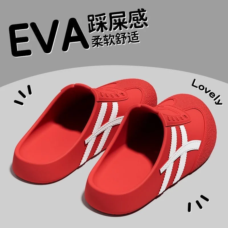 Comfortable Soft Sole Women Mules and Clogs Spring 2026 Platform Outdoor EVA Slippers Woman Trainers Plus Size 45 Casual Flats