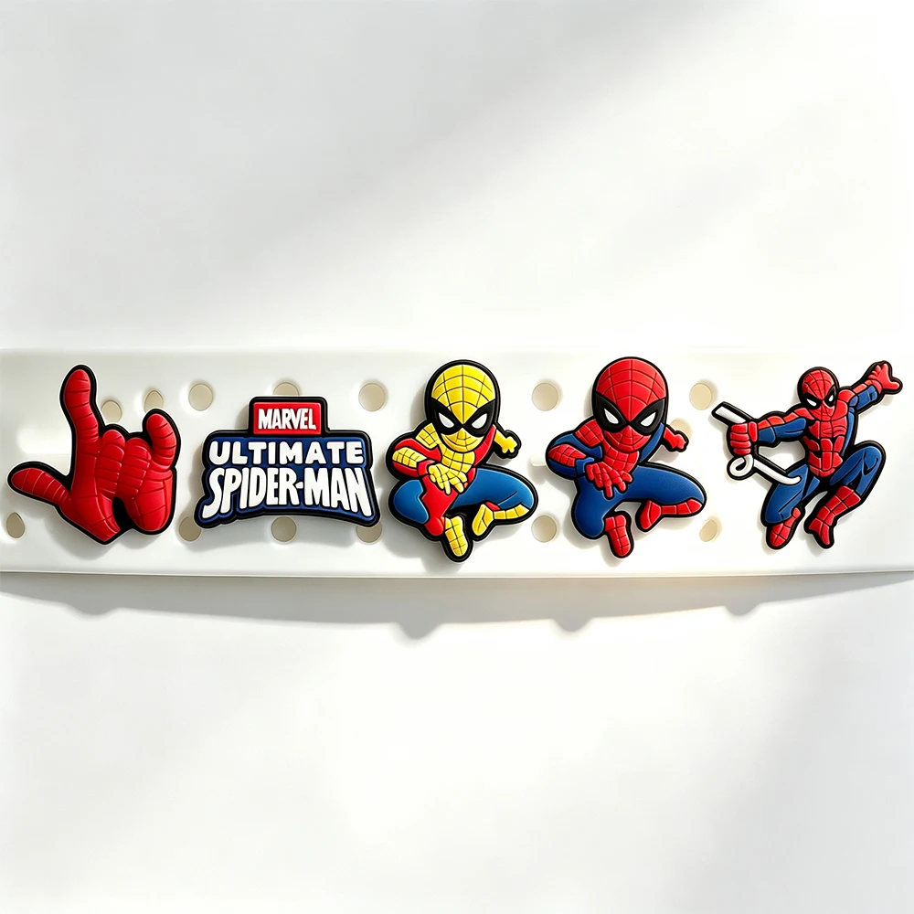 9-21PCS Cartoon Anime Heroes Character Shoe Charm Wholesale PVC Clog Wristband Decor Buckle Detachable DIY Waterproof Party Gift