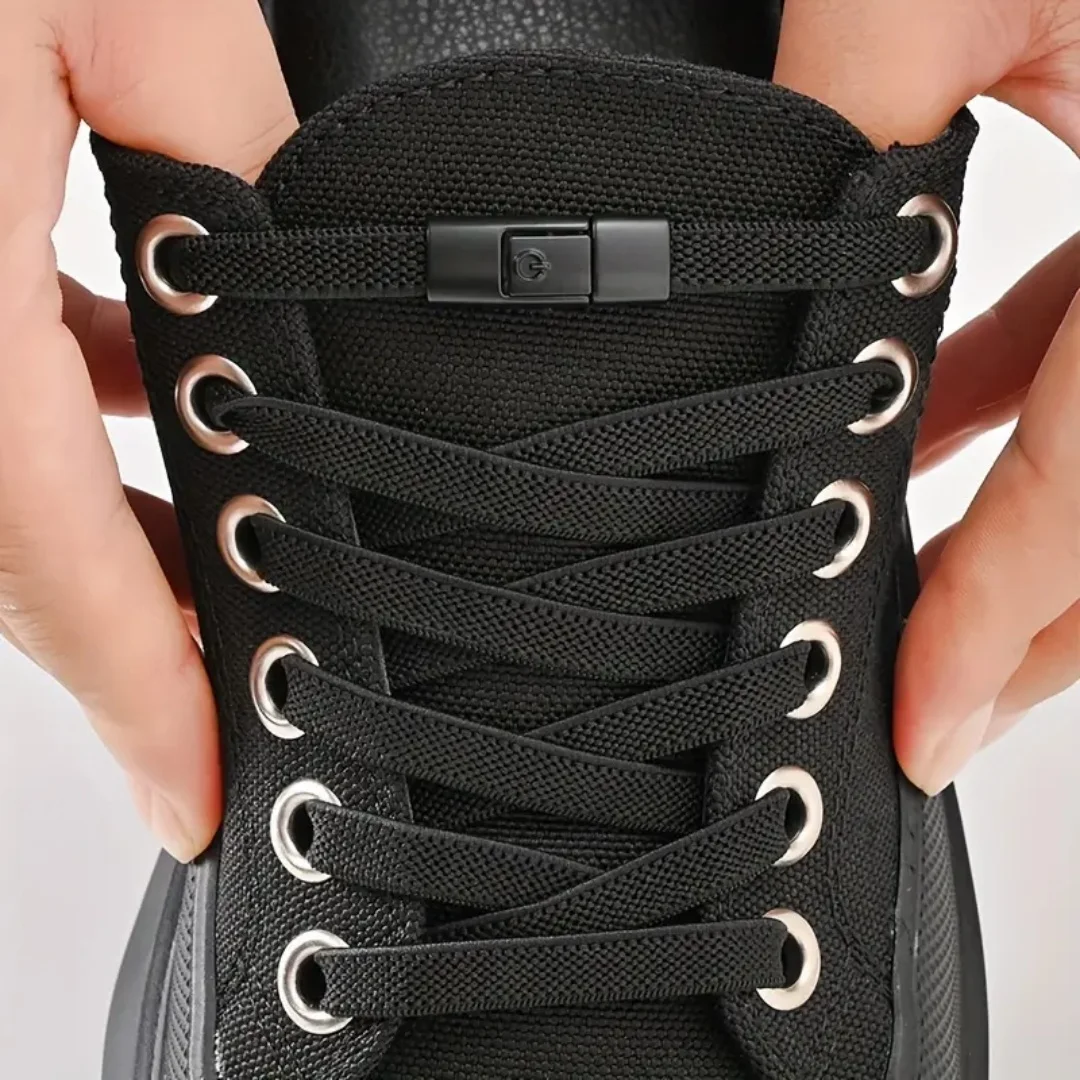 New Press Lock Shoelaces Without ties Gradient Flats Elastic Laces Sneakers Kids Adult No Tie Shoe laces for Shoes Accessories
