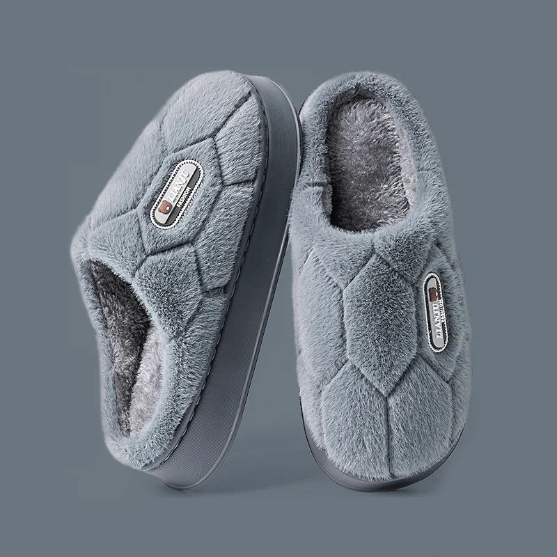 Trend Winter Couple Indoor Non-slip For Men Women Flip Flops Warm Slippers Home Slides Casual bedroom Soft Shoes Big Size 50 51