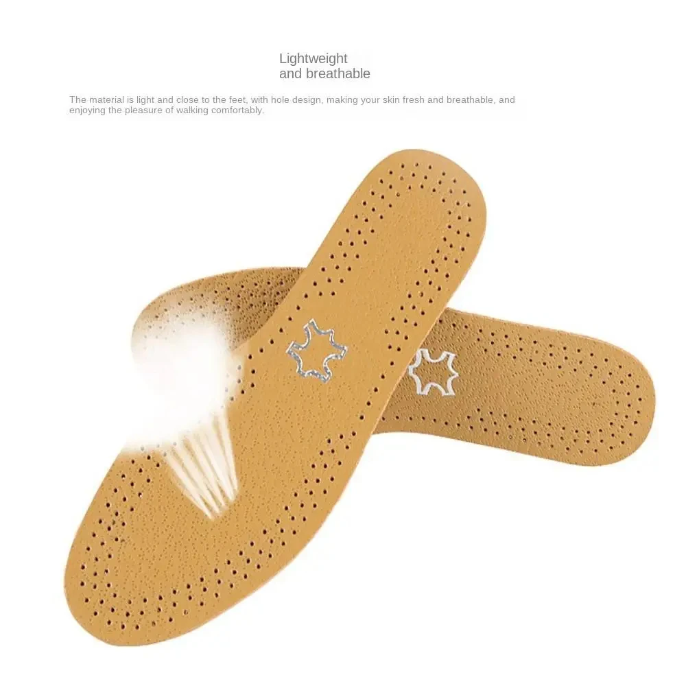 Ultra-Thin Breathable Soft Leather insoles,Suitable for Both Men And Women,Can Be Manually Cut to The Desired Size