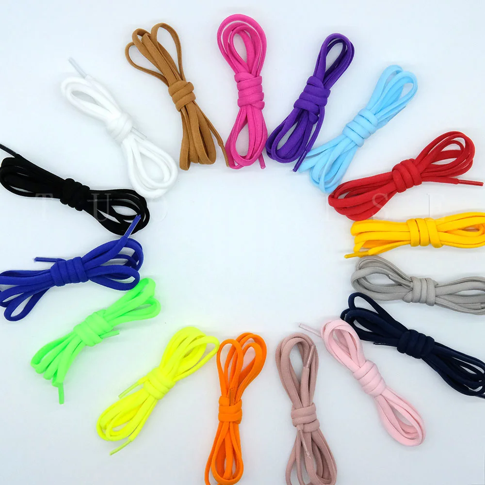 1 Pair New Version Elastic No Tie Shoelaces Metal Lock Shoe Laces for Kids Adult Sneakers Quick Shoelaces Semicircle Shoestrings