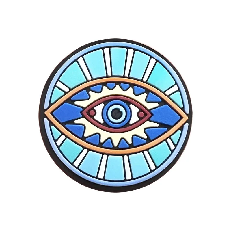 Evil Eye Shoe Charms for Crocs Accessories Blue Eyeball Monster Badge Women Buckle Kids Pins Decoration Jeans Shoes Accessories