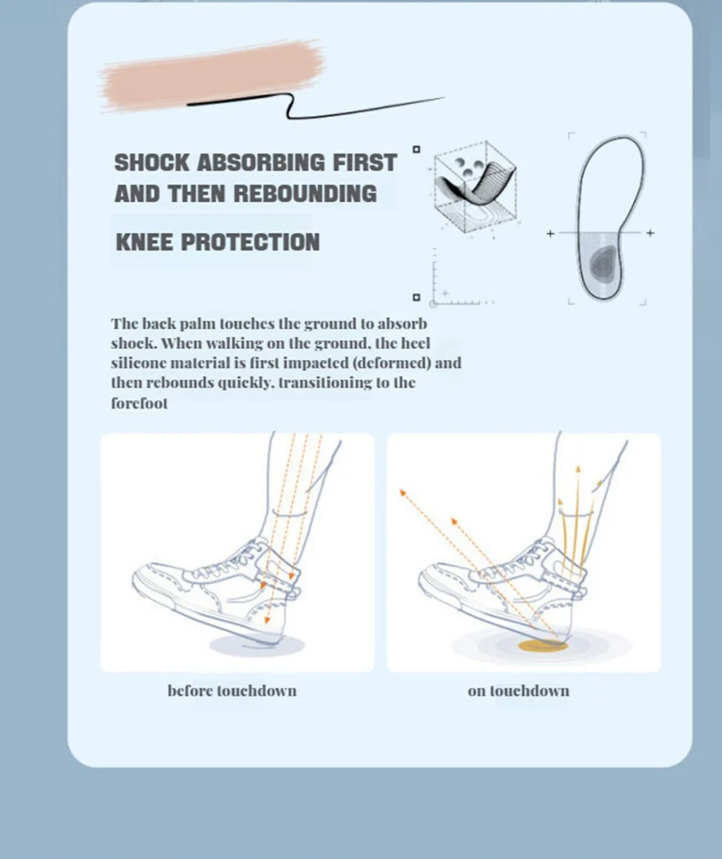 Height Increase Insole for Feet Comfort Plantar Fasciitis Shoes Insoles Men Women Sports Air Shock Absorbing Shoe Pads 1Pair