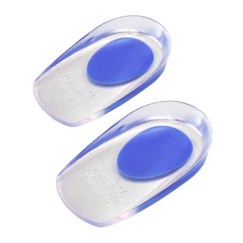 2Pcs Silicone Heel Pads Plantar Fasciitis Man Heel Spur Silicone Gel Heel Cups Heel Pain Heel For Shoes Foot Silicone Foot Pad