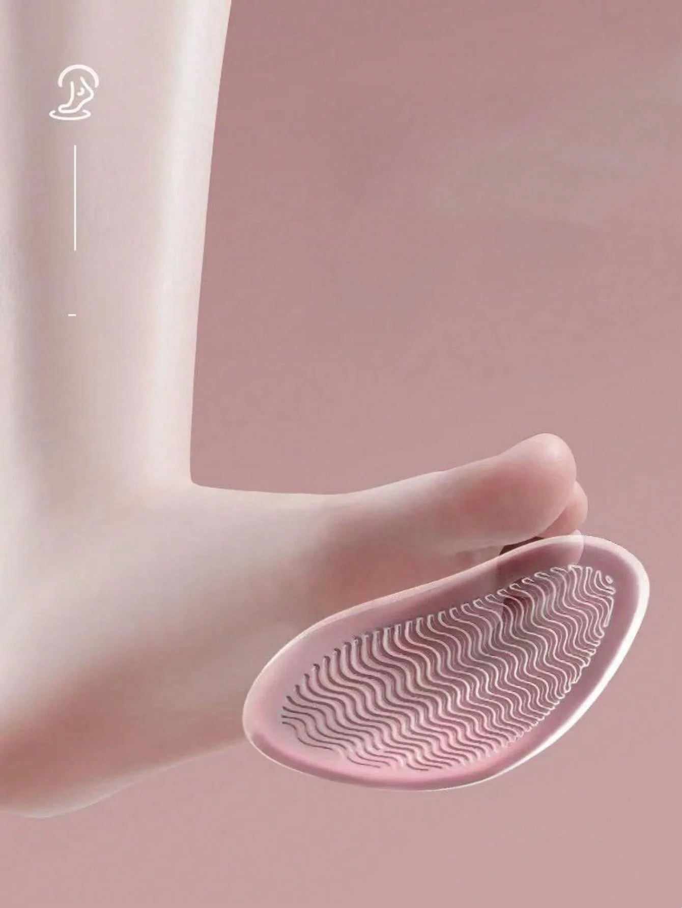 1Pair Forefoot Insert Cushion Pads For Women Shoe Anti Slip Silicone Foot Pain Relief For High Heels Sandals Gel Shoe Insoles