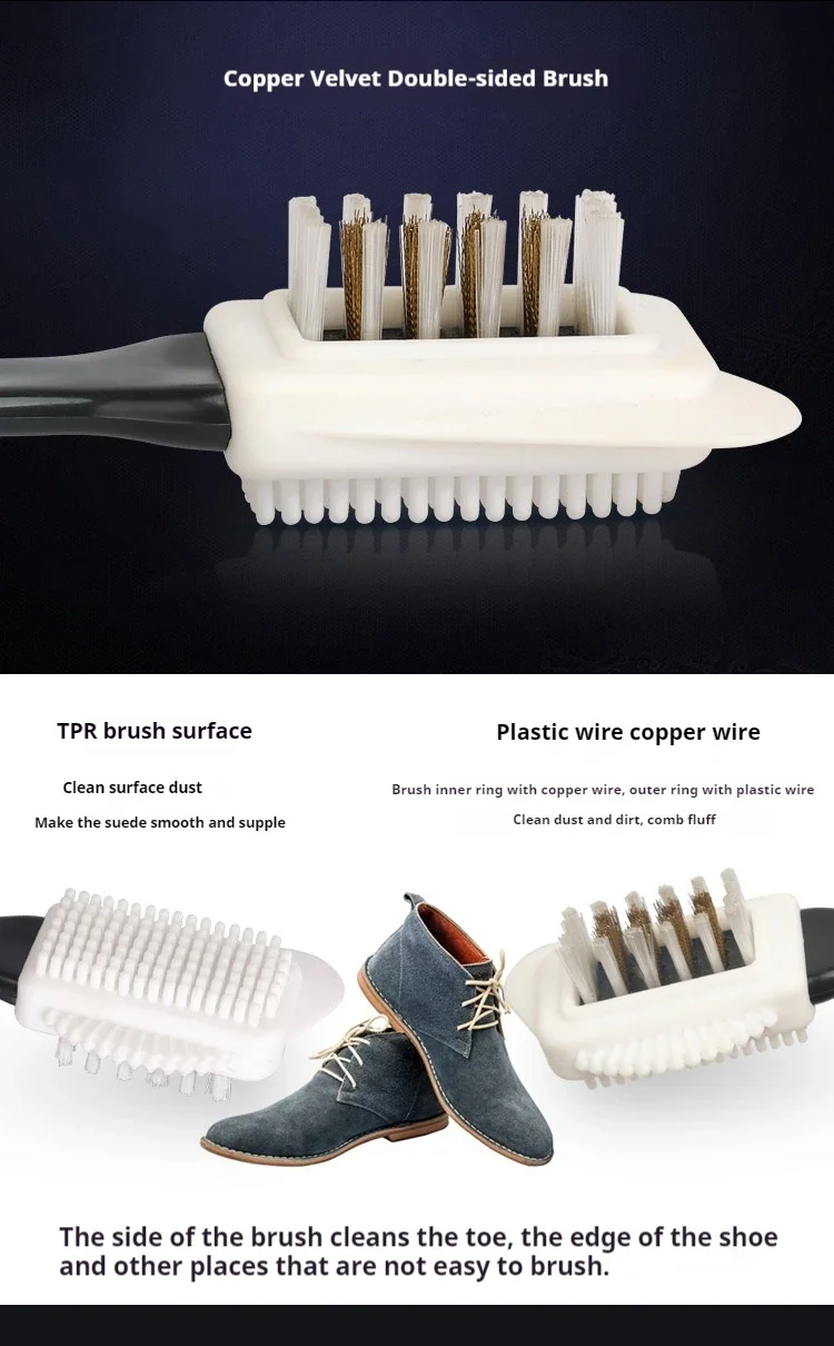 Nubuck Shoes Shoe Brush Suede Shoes Brass Wire Shoe Brush Snow Boots Shoe Cleaner Shoe Accessories 1/2/3pcs