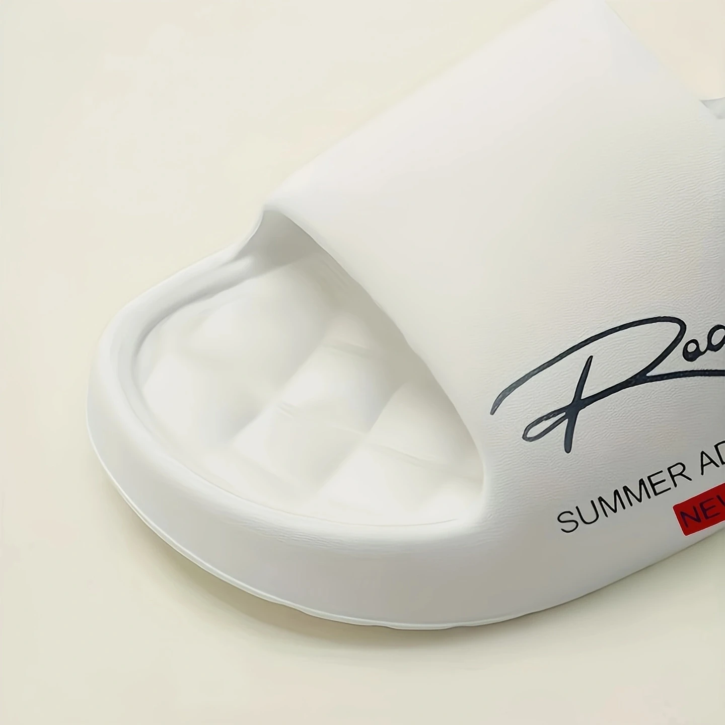 Men Letter Print EVA Home Slippers Diamond Soft Insole Non Slip Thick Sole Indoor Bathroom Slides