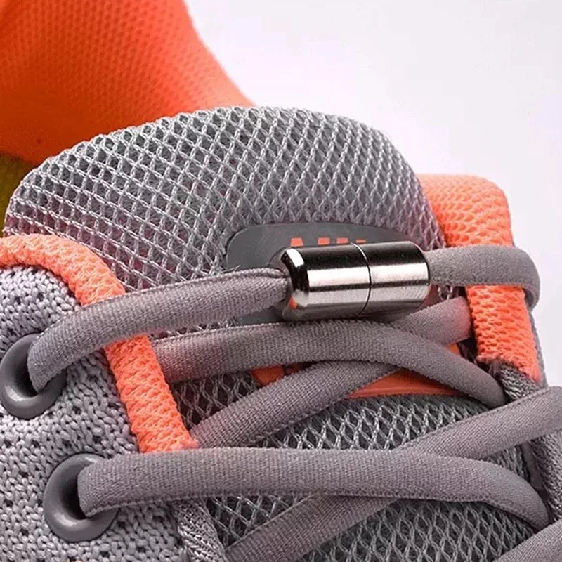 No Tie Shoelaces Elastic Shoe laces Sneakers shoelace Metal Lock Lazy Laces for Kids and Adult One size fits all shoe