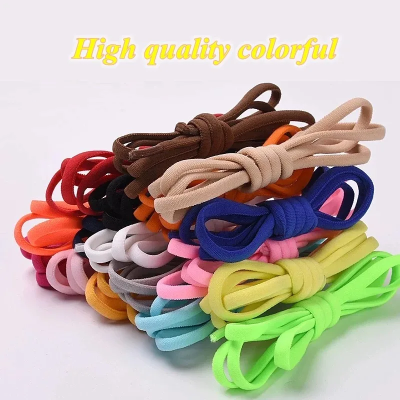 No Tie Shoelaces Elastic Shoe laces Sneakers shoelace Metal Lock Lazy Laces for Kids and Adult One size fits all shoe