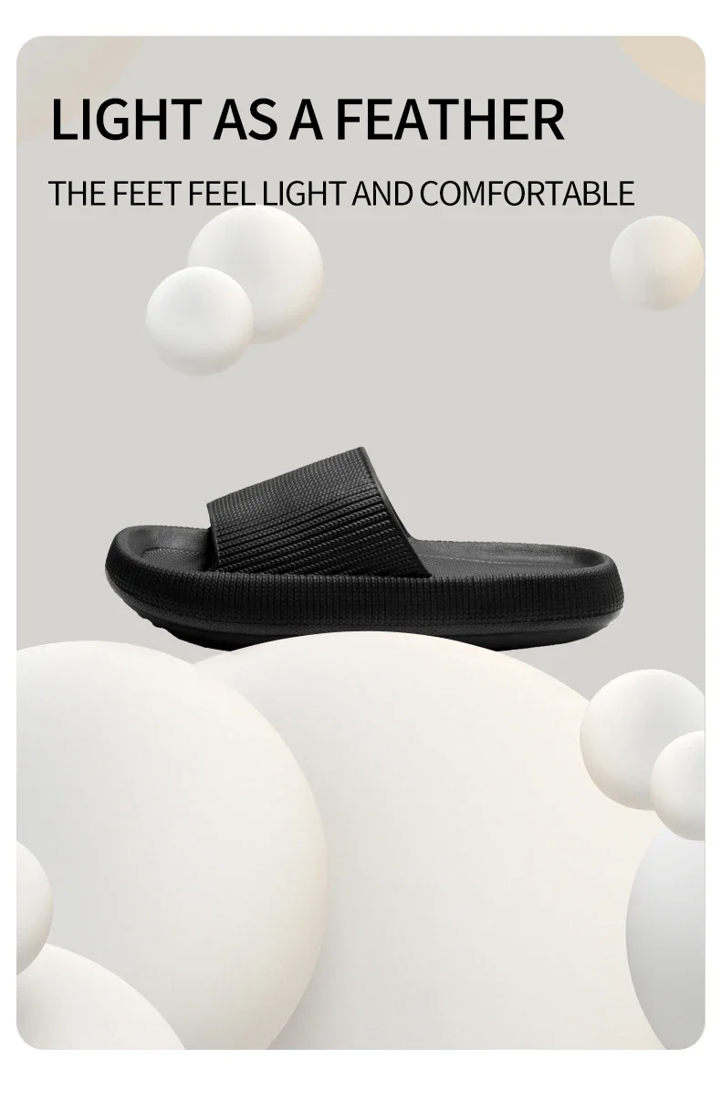 Slippers EVA Sandals Slippers Simple Men Women Wear Thick-Soled Non-Slip Summer Quarters Bathroom Shower  Indoor Home Casual