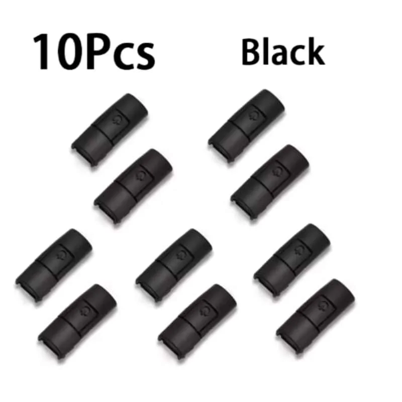10Pcs Shoelaces Buckle Lock Metal Quick-Release No-Tie Shoe Laces Stylish Press-On Buckle Locks- Hassle-Free, Adjustable Fit