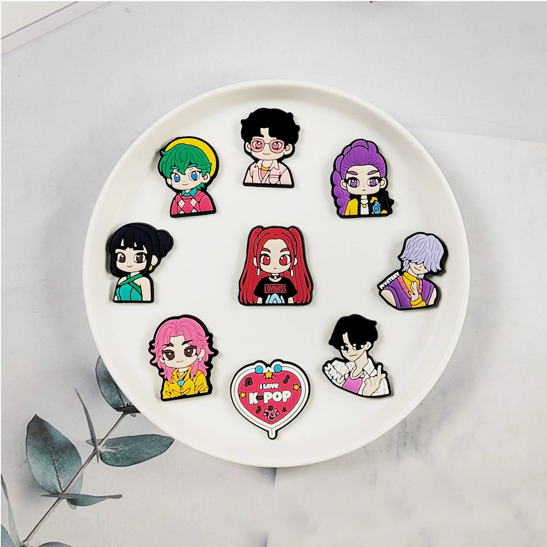 Random 10-50Pcs Potdemiel Series Shoe Charms For DIY Charms Shoe Decoration Accessories Shoe Pins Bubble Slides Sandals