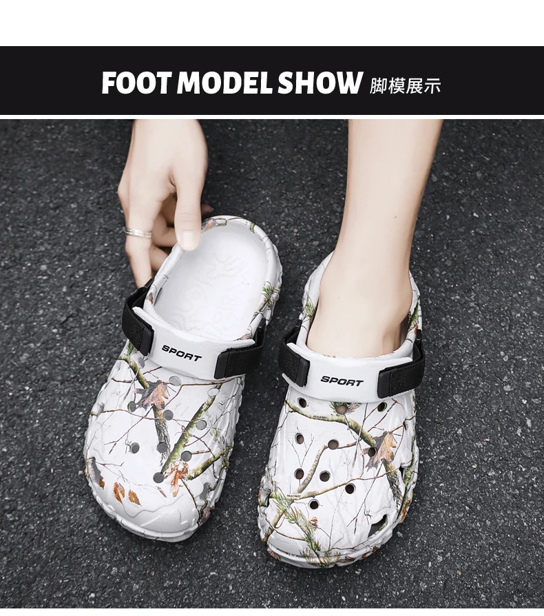 Summer Men's Clogs Sandals Home Garden Shoes Comfortable Men Women Slippers Non-Slip Soft Bottom Flip Flop Sandals Big Size46 47
