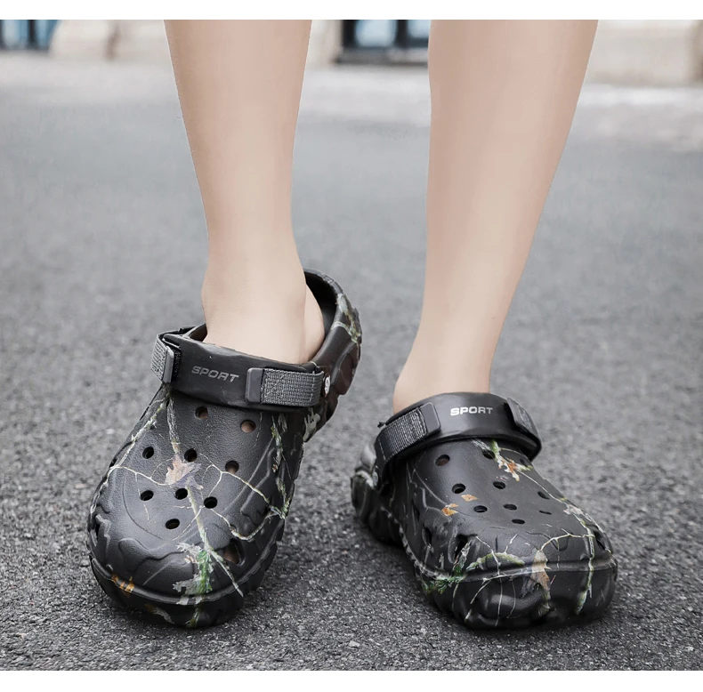 Summer Men's Clogs Sandals Home Garden Shoes Comfortable Men Women Slippers Non-Slip Soft Bottom Flip Flop Sandals Big Size46 47