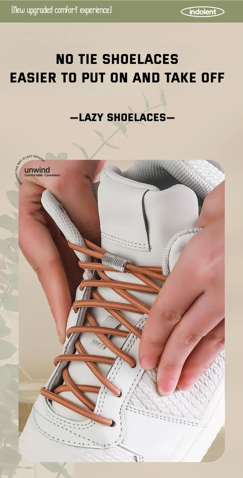 Round Elastic Shoelaces Sneakers Tennis Shoe Laces Without Ties for Kids Adult No Tie Shoelace Rubber Bands Shoes Accessories
