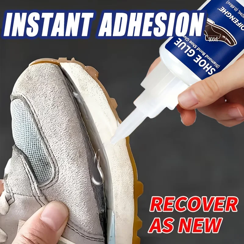 Diamond Bond Shoe Glue, Strong Flexible Adhesive for Long-Lasting Shoe Repairs, Ideal for Sole Bonding and Shoe Decor Fixes, Com