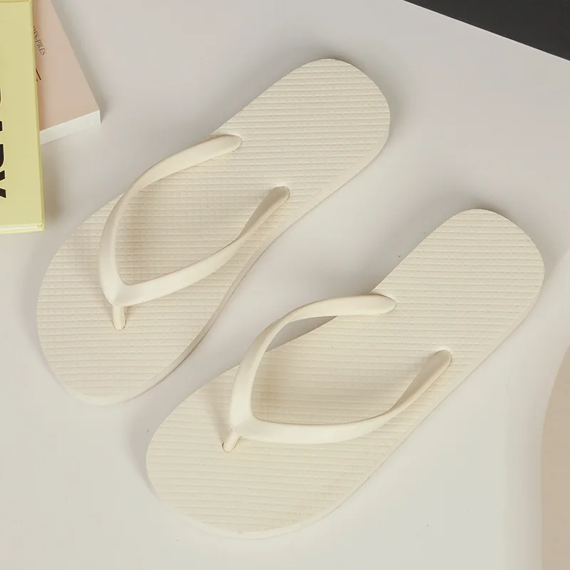 Women Flip Flops Summer Comfortable Beach Fashion Solid Slippers Anti Slip Pool PVC Quick Dry Ladies Slides Indoor House