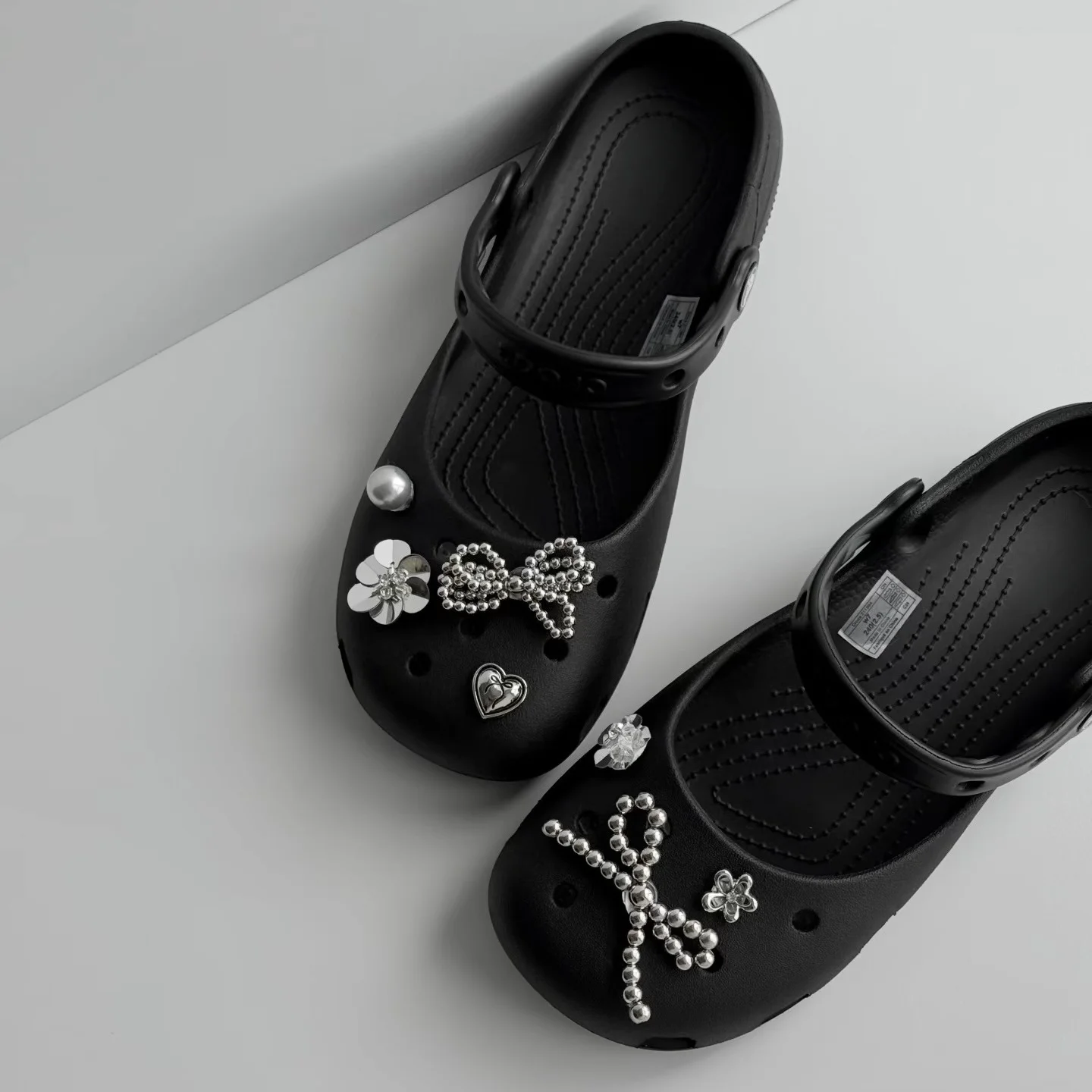 Original Shoe Charms Set Women Retro Ballet Shoes corc charms pack fashion Flowing Ballet Shoe decorations DIY Shoe Accessories