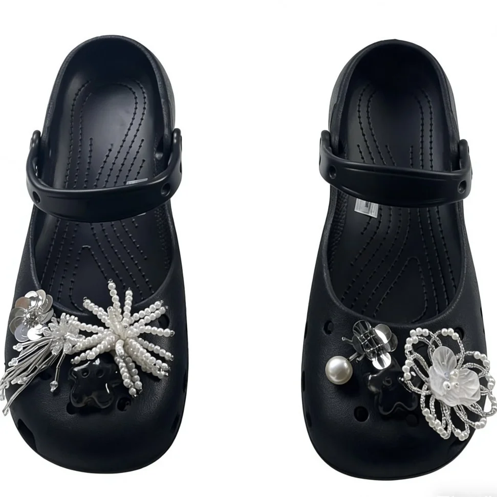 Original Shoe Charms Set Women Retro Ballet Shoes corc charms pack fashion Flowing Ballet Shoe decorations DIY Shoe Accessories