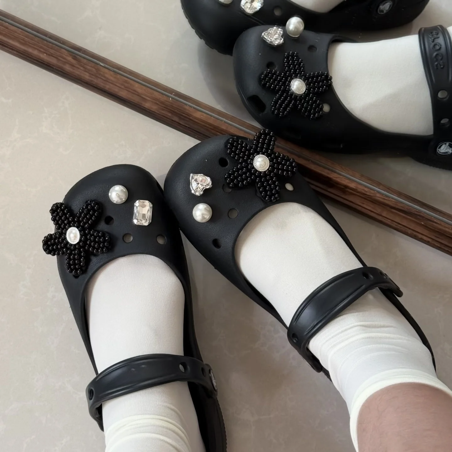 Original Shoe Charms Set Women Retro Ballet Shoes corc charms pack fashion Flowing Ballet Shoe decorations DIY Shoe Accessories
