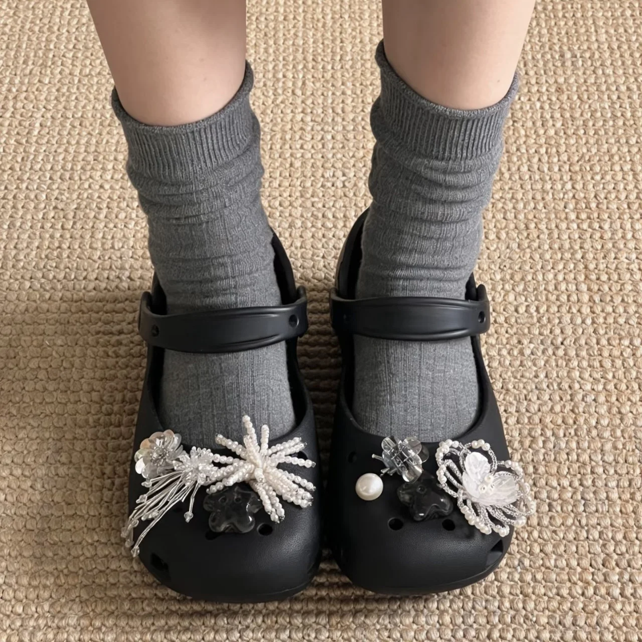 Original Shoe Charms Set Women Retro Ballet Shoes corc charms pack fashion Flowing Ballet Shoe decorations DIY Shoe Accessories
