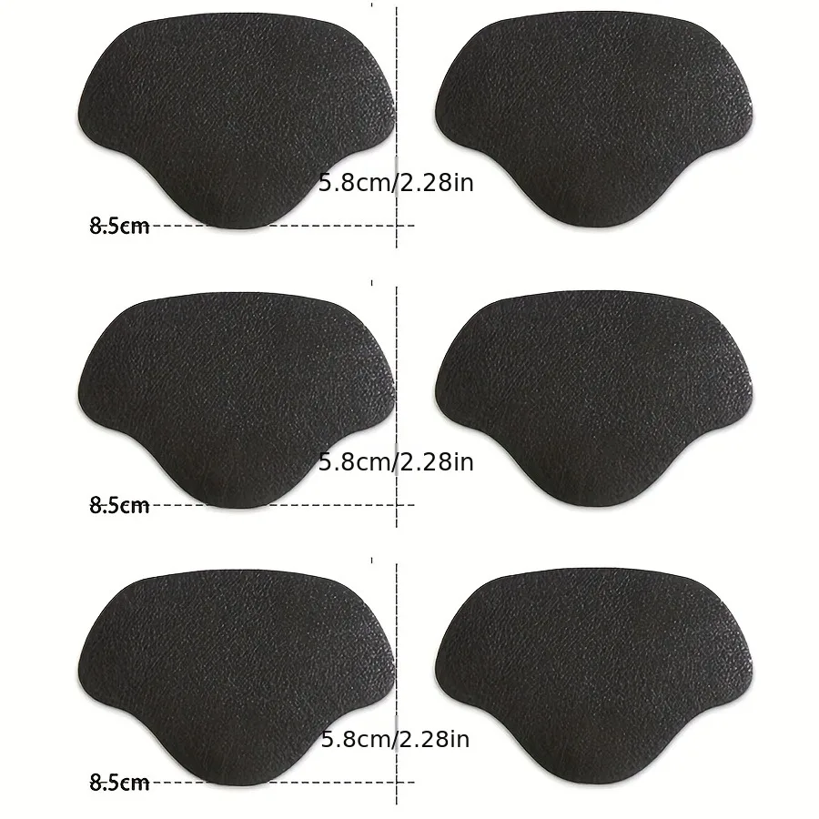 6 Pcs Sneaker Heel Repair Patches Wear-Resistant Shoe Heel Protector Stickers Fix Worn Holes for Sneakers, Leather Shoes