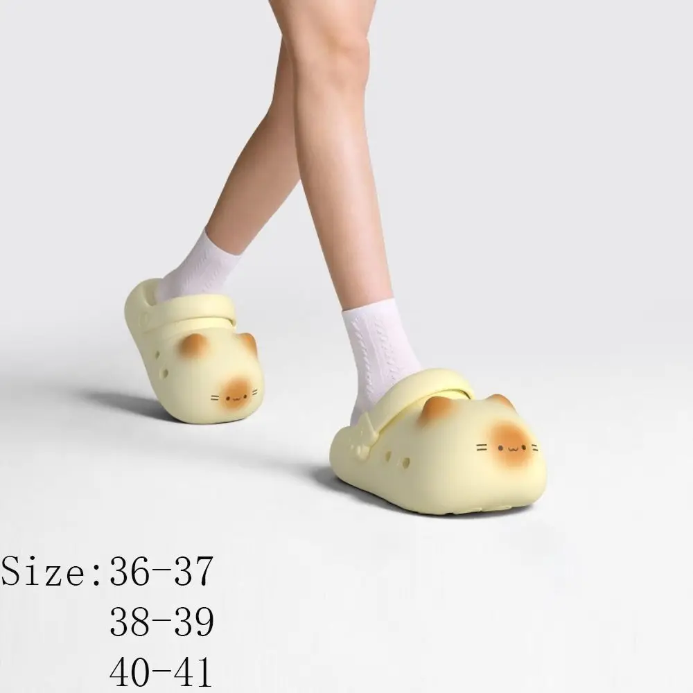 Adorable Waterproof Cat Slippers Anti Slip Bottom Cat Paw Cat Paw Slippers Closed Toe Soft Bottom Small Cat Mules Home