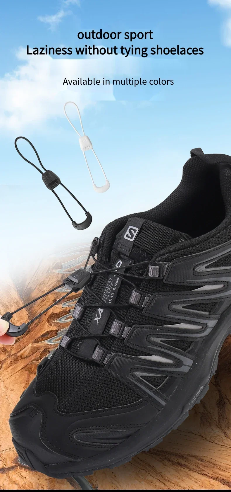 Fashion No Tie Shoelaces Outdoor Running Sneakers Laces Round Tennis Shoe Laces Without Ties Adult Kids Shoelace Shoes Accesorie