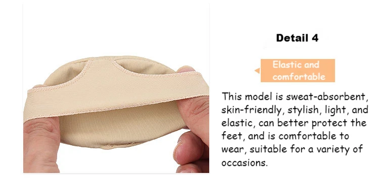 Forefoot Gel Pads Silicone Insoles for Shoes Metatarsal Pad Foot Breathable Shock Absorption Women Feet Pain Relief Shoe Cushion
