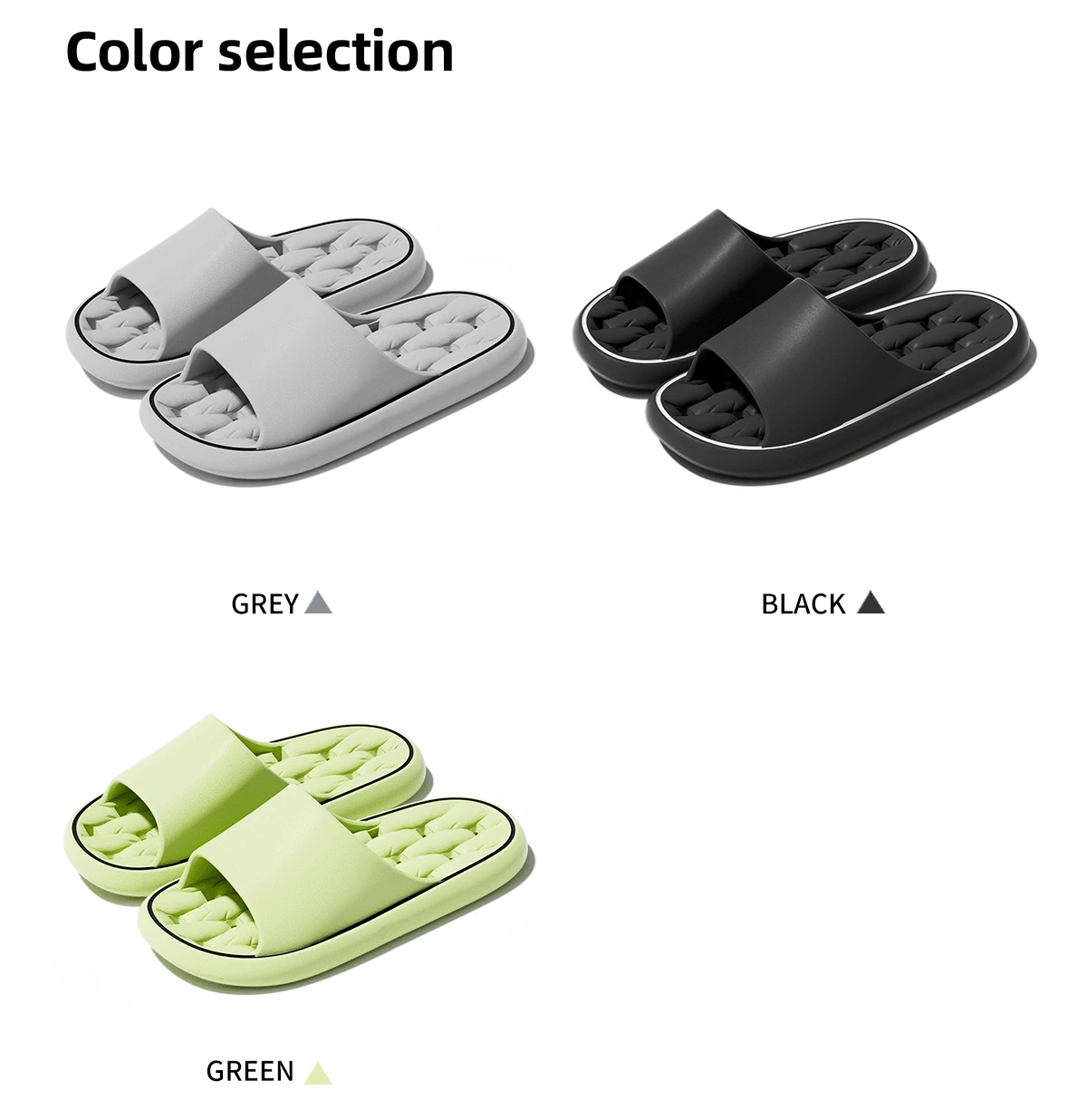 Summer Women Bathroom Slippers EVA Leaky Home Sandals Comfortable Soft Non-slip Slides Indoor Men Quick Drying Flip Flops