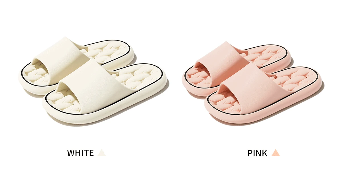 Summer Women Bathroom Slippers EVA Leaky Home Sandals Comfortable Soft Non-slip Slides Indoor Men Quick Drying Flip Flops