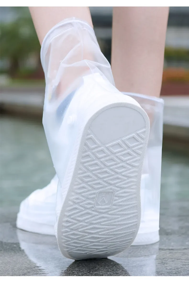 Silicone Waterproof Shoe Cover Unisex Shoes Protectors Rain Boots for Indoor Outdoor Rainy Reusable Quality non-slip shoe Cover