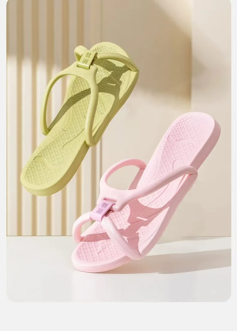 Foldable Travel Slippers Unisex EVA Flip Flops Hotel Non Slip Women Men Bathroom Indoor Slides Portable Lightweight Comfortable