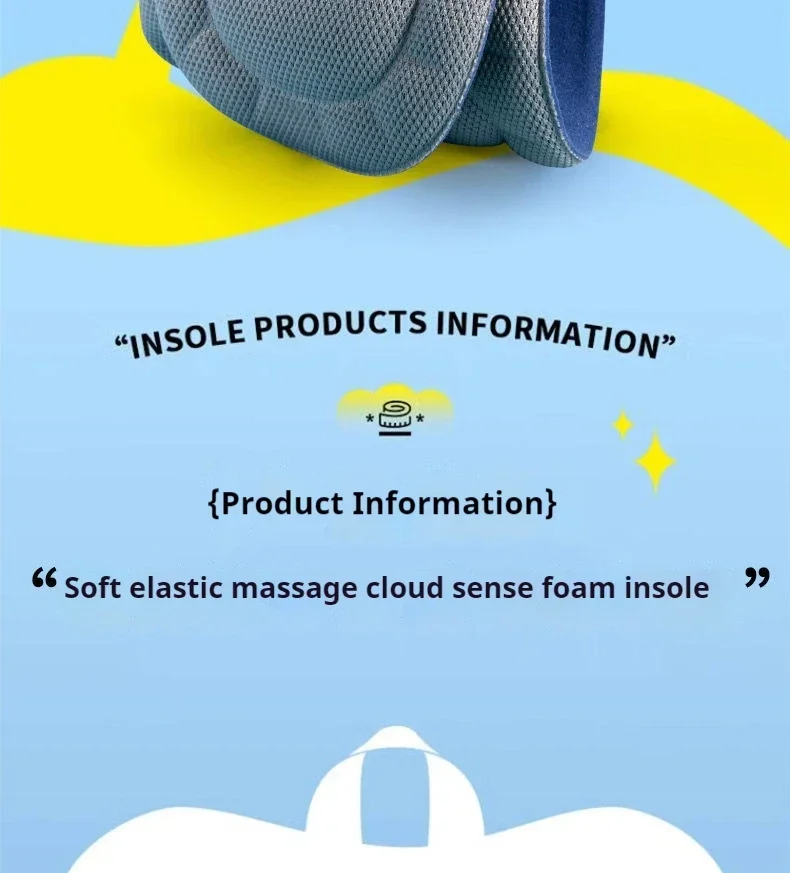 Soft Sports Insoles Unisex Foot Massage Insoles Mugwort Deodorizing Shoe Pads 2Pcs/6Pcs