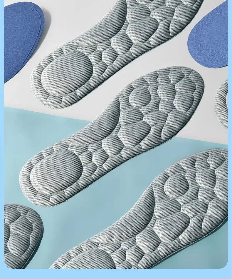 Soft Sports Insoles Unisex Foot Massage Insoles Mugwort Deodorizing Shoe Pads 2Pcs/6Pcs