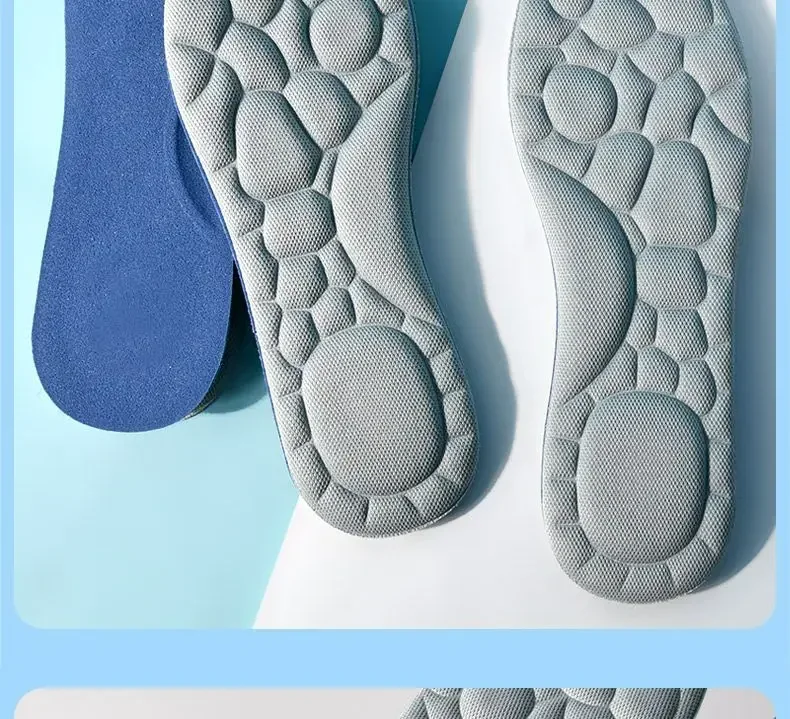 Soft Sports Insoles Unisex Foot Massage Insoles Mugwort Deodorizing Shoe Pads 2Pcs/6Pcs