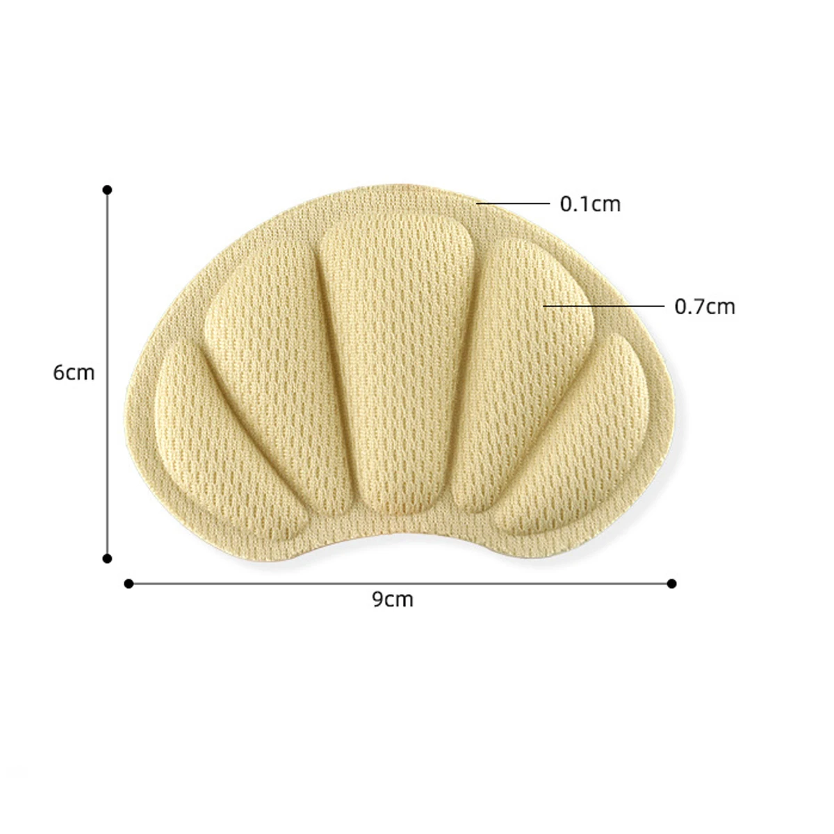 4 PCS Heel Insoles Patch of Heel Pads Relieve Pain for Too Large Shoes, Heel Cushion Inserts, Self-Adhesive Heel Grips