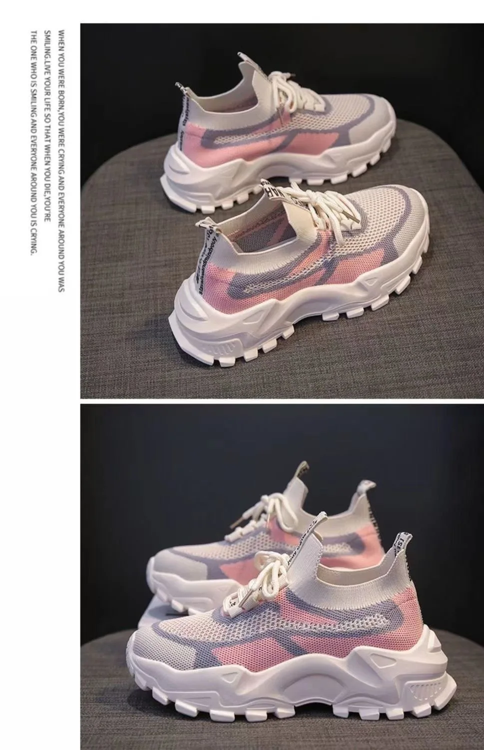New Women's Casual Shoes Ultra Light Summer Breathable Fly Woven Mesh Shoes for Girls and Students Outdoor Running Sports Shoes