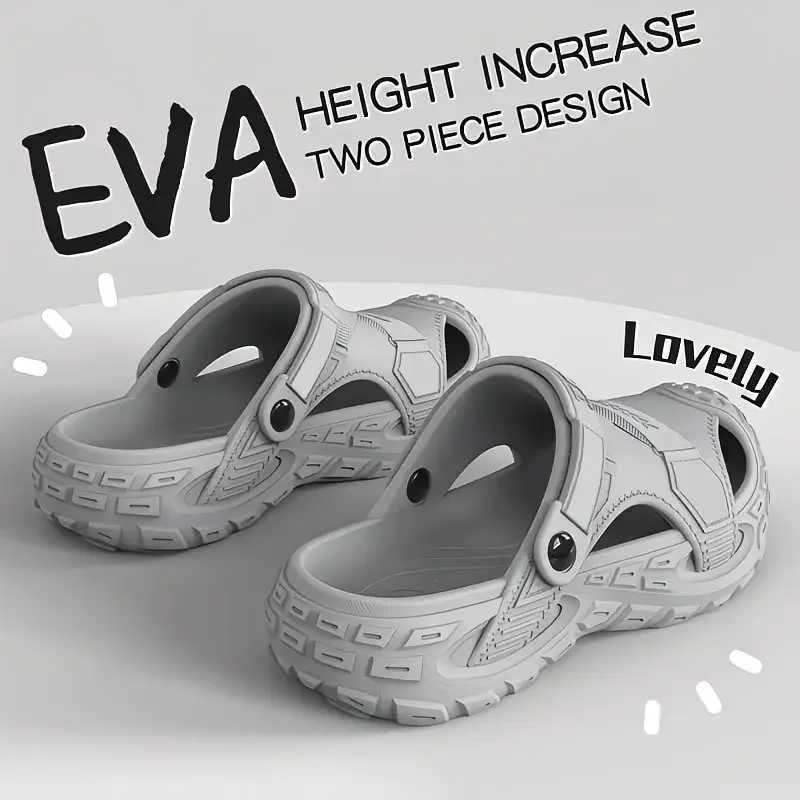 Women's EVA Closed Toe Clogs Non Slip Lightweight Garden Shoes Thick Sole Sandals Outdoor Beach Pool Work Slippers
