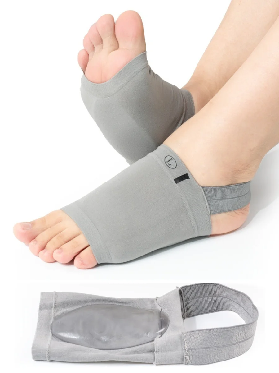 1 Pair Elastic Arch Support Bandage Socks, Flat Feet Compression Arch Sleeves, Orthopedic Foot Support for Men & Women