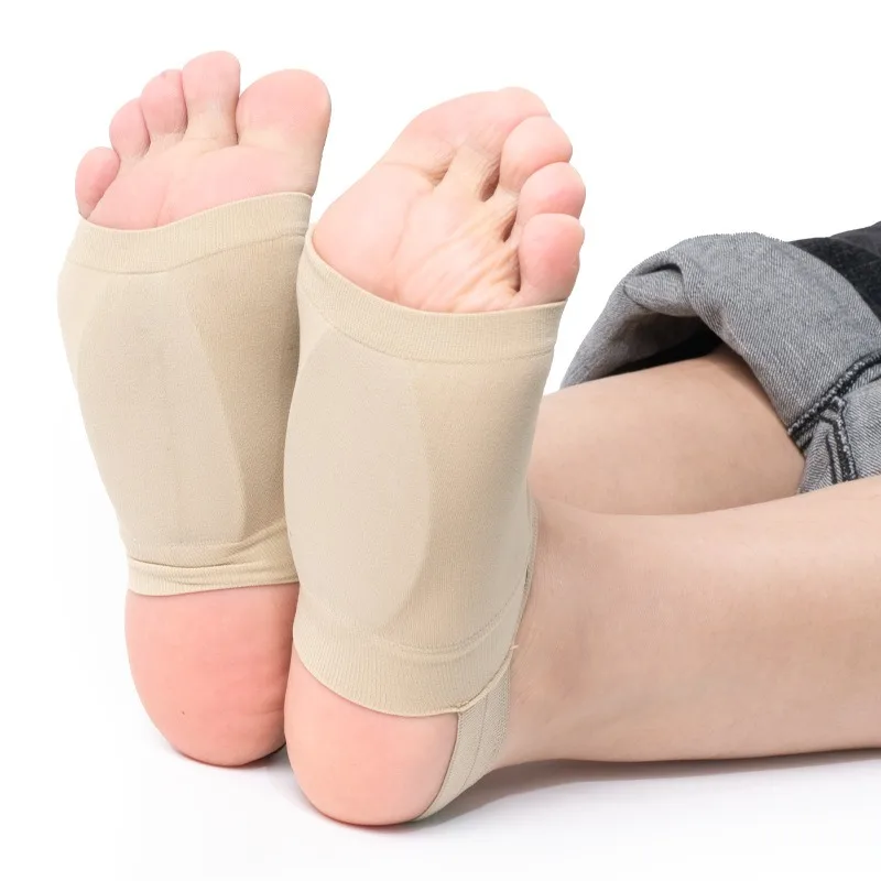 1 Pair Elastic Arch Support Bandage Socks, Flat Feet Compression Arch Sleeves, Orthopedic Foot Support for Men & Women