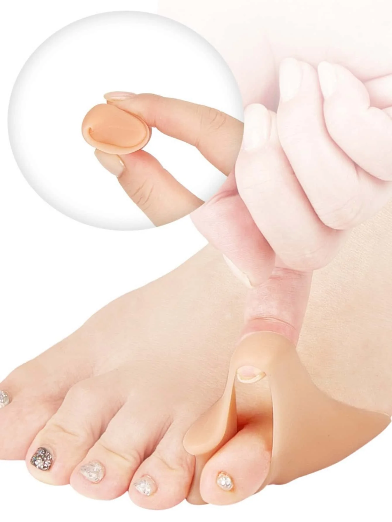 1Sebs Material Little Toe Protectors (Designed Specifically for Little Toes) - Toe Protectors for Men and Women, Prevent Overlapping, Perfect for Nighttime and Home Use, and Should Be Replaced Regularly!