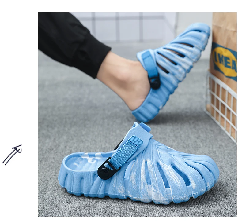 Men Women Summer Slippers Camouflage Leaves Sandals Creative Outdoor Beach Shoes Lovers Casual Home Slides Loafers Platform