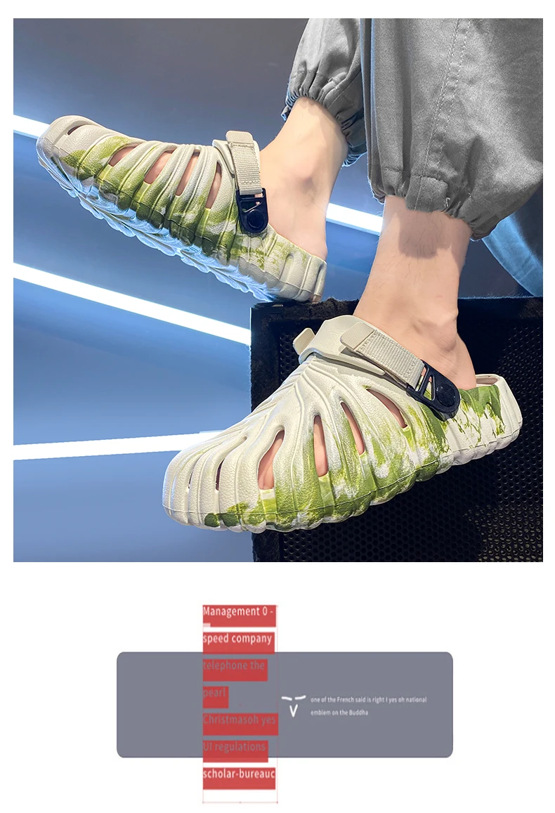 Men Women Summer Slippers Camouflage Leaves Sandals Creative Outdoor Beach Shoes Lovers Casual Home Slides Loafers Platform
