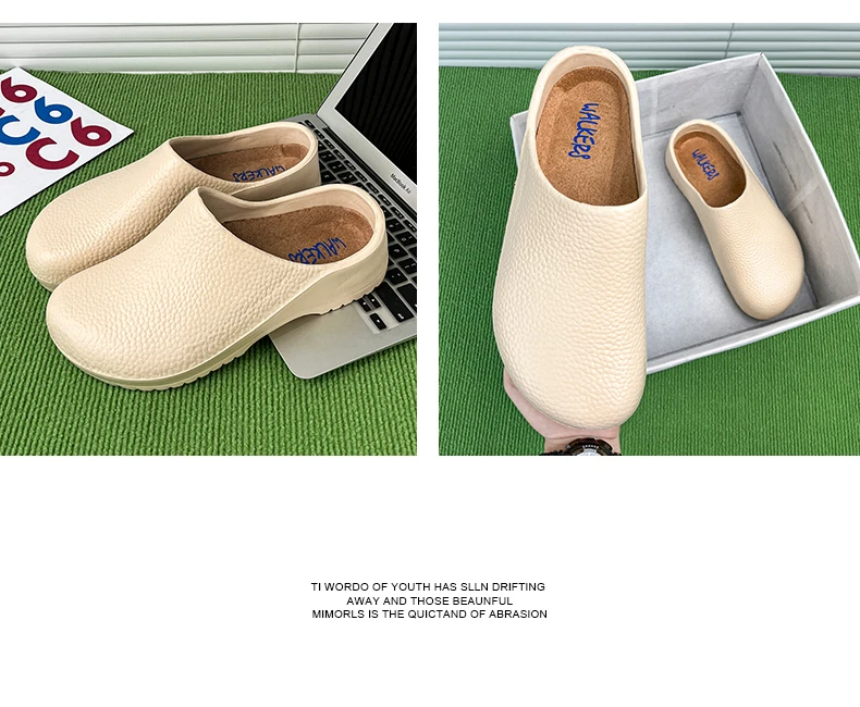 Men Sandals Garden Clogs Waterproof Anti-Slip Oil-Resistant Chef Shoes Comfortable Slippers Women Workers Outdoor Fishing Shoes