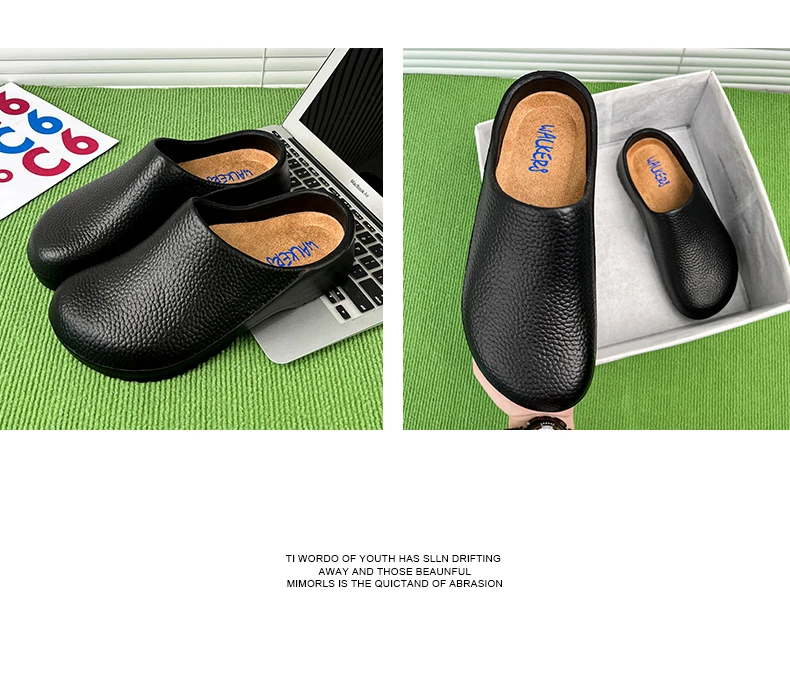 Men Sandals Garden Clogs Waterproof Anti-Slip Oil-Resistant Chef Shoes Comfortable Slippers Women Workers Outdoor Fishing Shoes