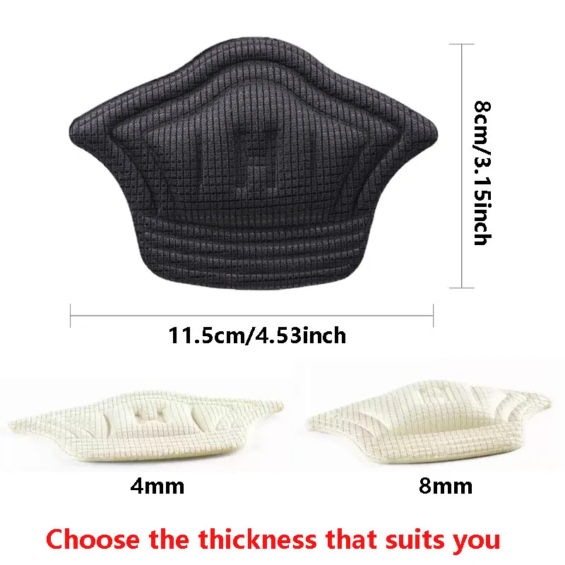 4/8pcs/Set Insoles for Shoes Patch Heel Pads Sneakers Heel Protector Adjustable Size Feet Pad Insole Non-Slip Shoe Insert Insole