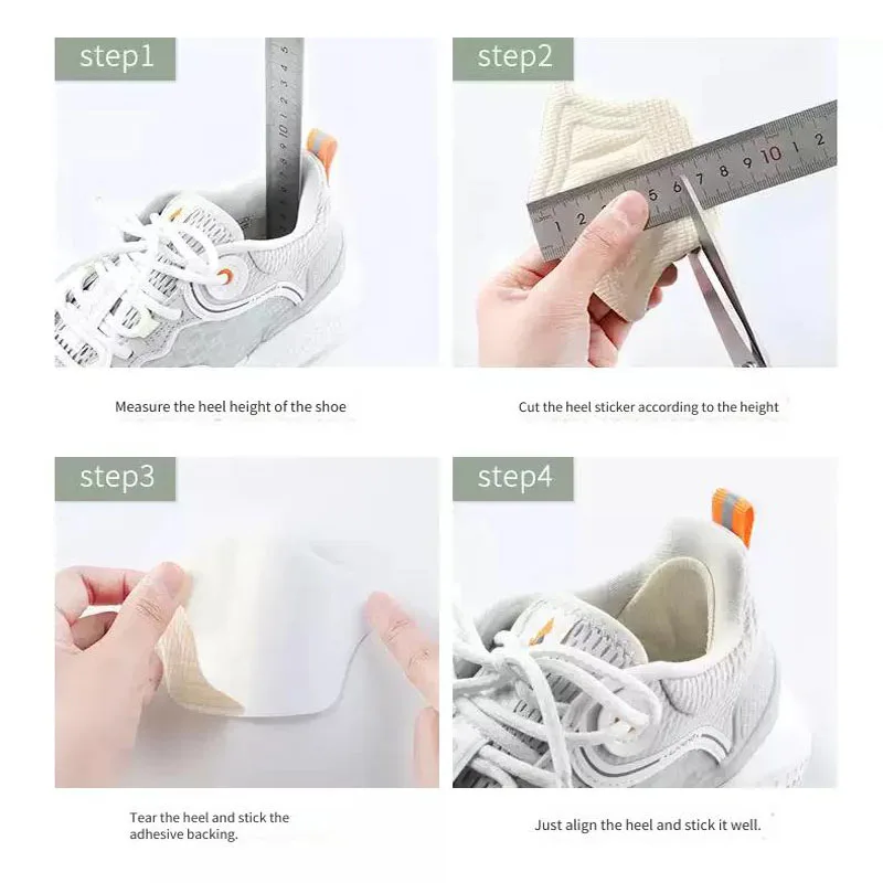 4/8pcs/Set Insoles for Shoes Patch Heel Pads Sneakers Heel Protector Adjustable Size Feet Pad Insole Non-Slip Shoe Insert Insole