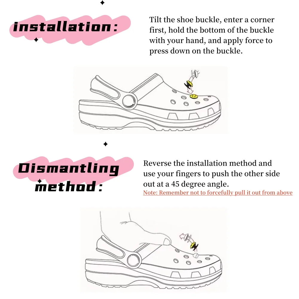 Cute New Dog Shoe Flower Hole Shoe Accessory Detachable PVC Soft Rubber Shoe Buckle Golden Retriever  Samoyed Shoes Charm